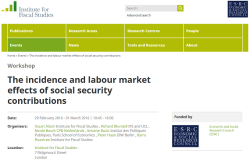 The incidence and labour market effects of social security contributions (workshop)