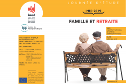 Journée scientifique Famille et Retraite – 7 mai 2019