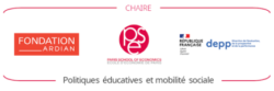 CHAIRE POLITIQUES EDUCATIVES ET MOIBLITE SOCIALE LOGOS PARTENAIRES