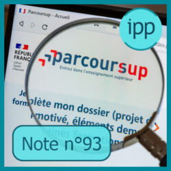 site web parcoursup avec une loupe